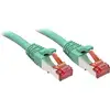 Image de LINDY 47753 RJ45 Câble réseau, câble patch CAT 6 S/FTP 10.00 m vert avec cliquet dencastrement 1 pc(s)