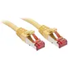Image de LINDY 47764 RJ45 Câble réseau, câble patch CAT 6 S/FTP 2.00 m jaune avec cliquet dencastrement 1 pc(s)