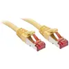 Image de LINDY 47768 RJ45 Câble réseau, câble patch CAT 6 S/FTP 10.00 m jaune avec cliquet dencastrement 1 pc(s)