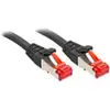 Image de LINDY 47776 RJ45 Câble réseau, câble patch CAT 6 S/FTP 0.50 m noir 1 pc(s)