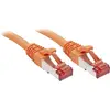 Image de LINDY 47806 RJ45 Câble réseau, câble patch CAT 6 S/FTP 0.50 m orange avec cliquet dencastrement 1 pc(s)