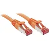 Image de LINDY 47814 RJ45 Câble réseau, câble patch CAT 6 S/FTP 15.00 m orange avec cliquet dencastrement 1 pc(s)