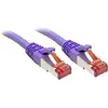 Image de LINDY 47820 RJ45 Câble réseau, câble patch CAT 6 S/FTP 0.30 m violet avec cliquet dencastrement 1 pc(s)