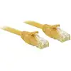 Image de LINDY 48060 RJ45 Câble réseau, câble patch CAT 6 U/UTP 0.30 m jaune avec cliquet dencastrement 1 pc(s)