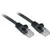 Image de LINDY 48191 RJ45 Câble réseau, câble patch CAT 6 U/UTP 0.50 m noir avec cliquet dencastrement 1 pc(s)