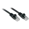 Image de LINDY 48192 RJ45 Câble réseau, câble patch CAT 6 U/UTP 1.00 m noir 1 pc(s)