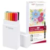 Image de Tombow ABT-18P-2 Lot de 18 Feutres pinceau à 2 pointes, couleurs secondaires, étui