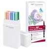 Image de Tombow ABT-18P-5 Dual Brush Pen Lot de 18 Feutres pinceau à deux pointes Couleurs Pastels