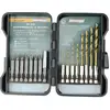 Image de Brüder Mannesmann M54325 16 pièces Assortiment de forets et dembouts métal 1.5 mm, 2 mm, 2.5 mm, 3 mm, 4 mm, 4.5 mm, 5 mm, 6 mm