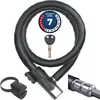 Image de ABUS Antivol à câble blindé Steel-O-Flex Centuro 860 - avec Support QuickSnap RBU - câble-antivol en Acier avec Gaine blindée en Acier - Niveau de sécurité 7