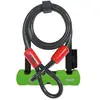Image de ABUS Antivol à arceau Ultra 410 + support SH34 + câble de sécurité Cobra 10/120 - Antivol vélo à arceau rond - Niveau de sécurité 8