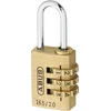 Image de ABUS Cadenas à combinaison 165/20 - Cadenas en laiton - avec code à combinaison réglable individuellement - Cadenas pour valises / casiers - Niveau de sécurité ABUS 3