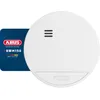 Image de ABUS Détecteur de fumée RWM150 - pile longue durée de 10 ans - pour locaux d'habitation et testé VdS selon DIN EN 14604 - alarme puissante de 85 dB - blanc