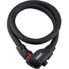 Image de ABUS Antivol à câble blindé Steel-O-Flex Phantom 8960 - avec support magnétique TexFL - câble en acier avec blindage par douilles en acier - niveau de sécurité 6-110 cm, noir