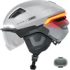 Image de ABUS Casque de vélo HYP-E ACE - avec feu avant, feu arrière et clignotant - avec visière et protège-oreilles - convient aussi pour E-Bike et S-Pedelec - pour femmes et hommes