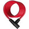 Image de ABUS Antivol à câble spiralé Star 4508K/150 - Antivol vélo en câble spiralé de 8 mm - Niveau de sécurité 2 - Rouge