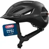 Image de ABUS Casque urbain Urban-I 4.0 ACE - Casque de vélo avec feu arrière rechargeable, 4 modes d'éclairage, visière, et fermeture magnétique - pour adolescents, femmes et hommes - taille S, noir