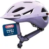 Image de ABUS Casque urbain Urban-I 4.0 ACE - Casque de vélo avec feu arrière rechargeable, 4 modes d'éclairage, visière, et fermeture magnétique - pour adolescents, femmes et hommes - taille S, violet