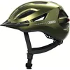 Image de ABUS Casque de Ville Urban-I 4.0 - Casque de vélo avec feu arrière Rechargeable, 2 Modes d'éclairage, visière, et Fermeture magnétique - pour Adolescents, Femmes et Hommes - Taille S, Vert