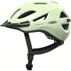 Image de ABUS Casque de ville Urban-I 4.0 - Casque de vélo avec feu arrière rechargeable, 2 modes d'éclairage, visière, et fermeture magnétique - pour adolescents, femmes et hommes - taille S, vert