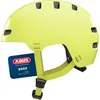 Image de ABUS Casque de vélo XOXO - Casque urbain style skateur - Casque pour skateboard, vélo, trottinette - avec mentonnière optimisée - pour adolescents et adultes - taille L, jaune uni