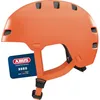 Image de ABUS Casque de vélo XOXO - Casque urbain au look skateur - Casque pour skateboard, vélo, trottinette - avec mentonnière optimisée - pour adolescents et adultes - taille S, orange uni