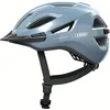 Image de ABUS Casque urbain Urban-I 4.0 - Casque de vélo avec feu arrière rechargeable, 2 modes d'éclairage, visière, et fermeture magnétique - pour adolescents, femmes et hommes - taille S, bleu