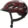 Image de ABUS Casque de ville Urban-I 4.0 - Casque de vélo avec feu arrière rechargeable, 2 modes d'éclairage, visière, et fermeture magnétique - pour adolescents, femmes et hommes - taille S, rouge