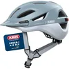 Image de ABUS Casque de ville Urban-I 4.0 ACE - Casque de vélo avec feu arrière rechargeable, 4 modes d'éclairage, visière, et fermeture magnétique - pour adolescents, femmes et hommes - taille S, bleu