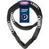 Image de ABUS Chaîne antivol Tresor 6807C - Cadenas à combinaison, chaîne en acier de 7 mm d'épaisseur, code à 4 chiffres - Antivol pour vélo avec niveau de sécurité 7 - Longueur 140 cm, noir