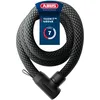 Image de ABUS Cadenas à chaîne YARNIT 4004K - cadenas textile léger pour la sécurité des vélos et des trottinettes électriques - cadenas de vélo flexible avec niveau de sécurité 7 - longueur 140 cm, noir