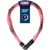 Image de ABUS Cadenas à chaîne Tresor 6807C - Serrure à combinaison, chaîne en acier de 7 mm d'épaisseur, code à 4 chiffres - Antivol pour vélo avec niveau de sécurité 7 - Longueur 110 cm, rose