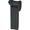 Image de ABUS Antivol pliable Bordo Combo Lite 6150/85 avec sacoche - serrure à combinaison extra-légère en acier spécial - niveau de sécurité 6-85 cm - noir