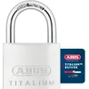 Image de ABUS Titalium 64TI/50 - Cadenas de cave avec corps de serrure en aluminium spécial - anse en acier trempé - niveau de sécurité ABUS 6