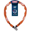 Image de Abus kettingslot 1500/60 web orange | Antivol vélo chaîne 4 mm, verrouillage auto, acier spécial, gaine textile protection laque