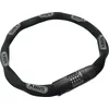 Image de ABUS Antivol à chaîne 8808C - serrure à combinaison stable en acier spécialement durci - chiffres bien lisibles avec cache - niveau de sécurité 9 - 110 cm - noir