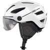 Image de ABUS Casque de ville Pedelec 2.0 ACE - casque de vélo avec feu arrière, visière, bonnet de pluie, protection des oreilles - pour hommes et femmes