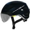 Image de ABUS Casque de ville Pedelec 2.0 ACE - casque de vélo avec feu arrière, visière, bonnet de pluie, protection des oreilles - pour hommes et femmes