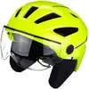 Image de ABUS Casque de ville Pedelec 2.0 ACE - casque de vélo avec feu arrière, visière, bonnet de pluie, protection des oreilles - pour hommes et femmes