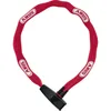 Image de ABUS Antivol à chaîne Catena 6806K - Antivol vélo léger en acier trempé avec gaine textile à la mode - Chaîne carrée avec niveau de sécurité 6