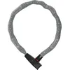 Image de ABUS Antivol à chaîne Catena 6806K - Antivol vélo léger en acier trempé avec gaine textile à la mode - Chaîne carrée avec niveau de sécurité 6