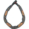 Image de ABUS Antivol à chaîne Catena 6806K - Antivol vélo léger en acier trempé avec gaine textile à la mode - Chaîne carrée avec niveau de sécurité 6
