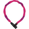 Image de ABUS Antivol à chaîne Catena 6806K - Antivol vélo léger en acier trempé avec gaine textile à la mode - Chaîne carrée avec niveau de sécurité 6