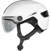 Image de ABUS Casque de ville HUD-Y ACE - casque de vélo stylé avec visière et feu arrière LED magnétique et rechargeable - pour femmes et hommes