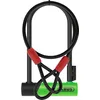 Image de ABUS Antivol en U 410K Ultra pour vélo et scooter électrique   Antivol de vélo pratique et robuste avec support pratique pour le transport   Accessoires de vélo   Variante 150HB230, vert + Cobra