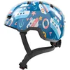 Image de ABUS Casque pour enfants Skurb Kid - casque de vélo robuste au look skater avec de la place pour une tresse et des designs variés - pour filles et garçons - bleu avec des motifs marins, taille M