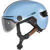 Image de ABUS Casque de ville HUD-Y ACE - casque de vélo stylé avec visière et feu arrière LED magnétique et rechargeable - pour hommes et femmes