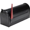 Image de BURG-WÄCHTER Boîte aux lettres américaine, U.S. Mailbox avec fanion pivotant sans fenêtre pour le nom, Acier, US-Box 891 S, Noir (similaire RAL 9005)