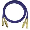 Image de Cinch-RCA audio Câble de raccordement [2x Cinch-RCA mâle - 2x Cinch-RCA mâle] 0.50 m bleu contacts dorés Oehlbach NF 1 Master