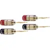 Image de Fiche haut-parleur mâle, droit Oehlbach 3022 rouge, noir 4 pc(s)